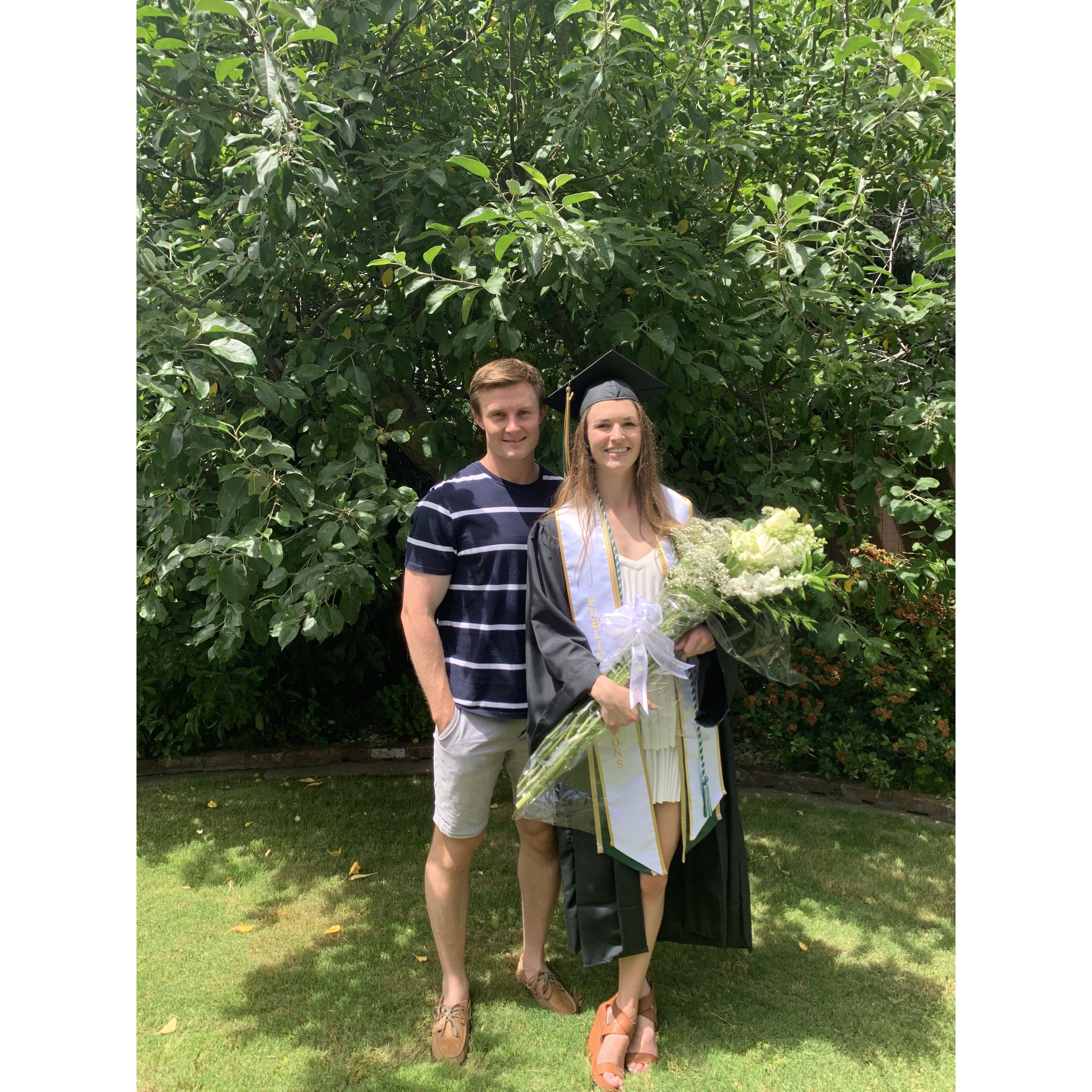 Haley's graduation; May 2020