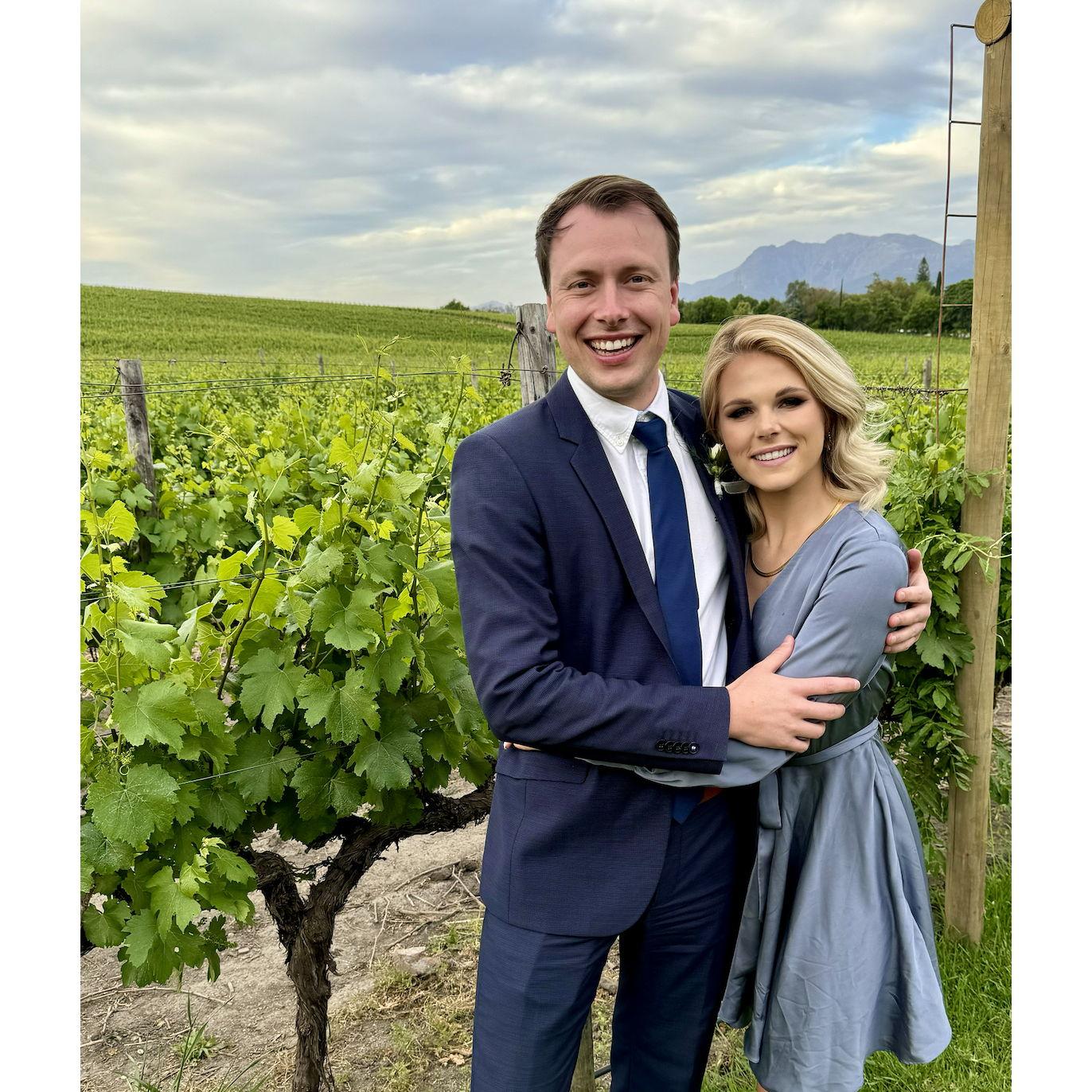 Celebrating our good friends, the Viljoens' wedding in October 2024.