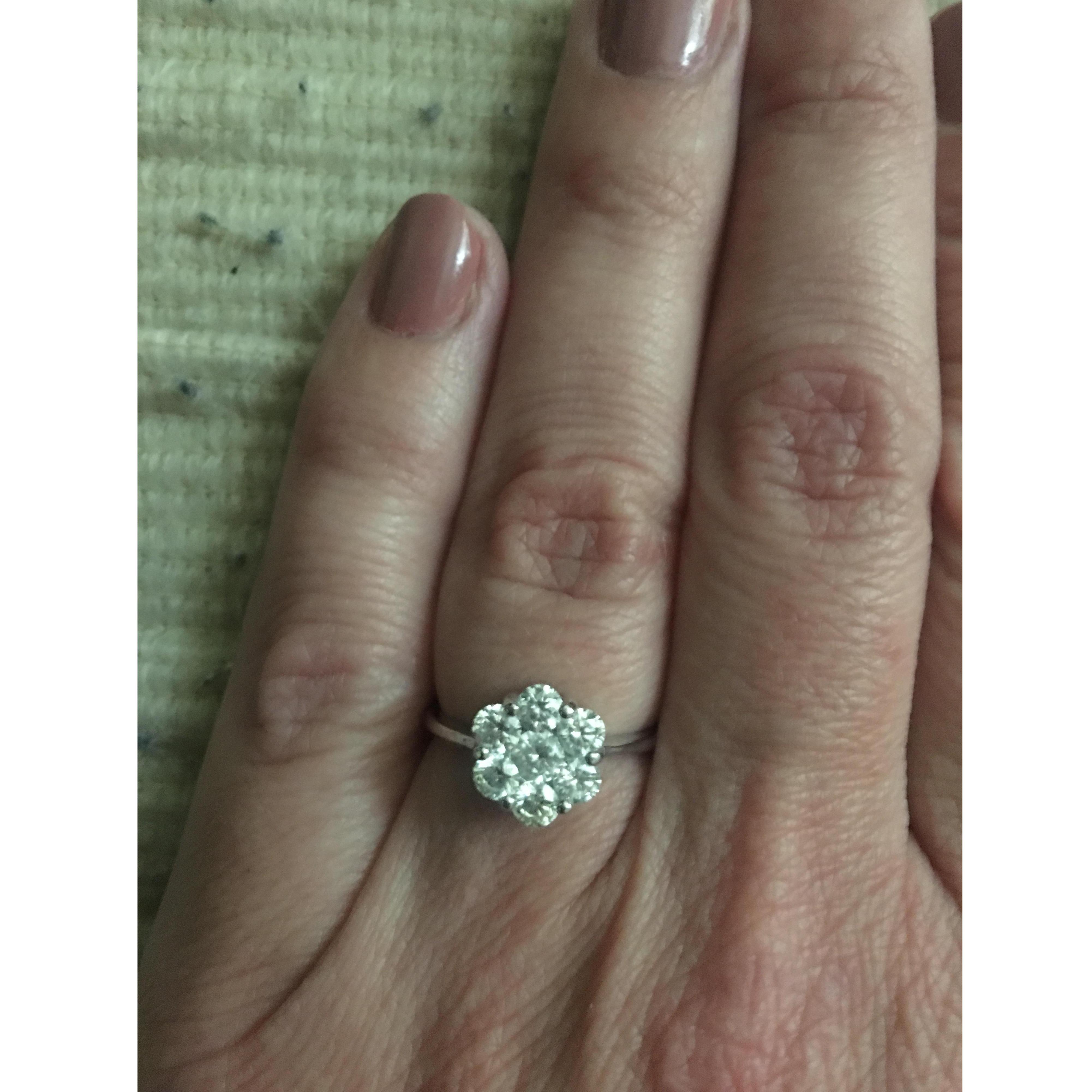 My beautiful engagement ring. A one of a kind Fey & Co. design. Classic & Timeless.
