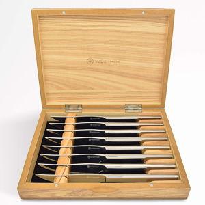 Wusthof Mignon Stainless Olivewood 8-Piece Steak Knife Set + Reviews | Crate & Barrel