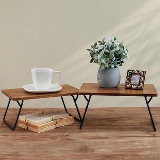 Gourmet Basics Woodford Shelves, Set of 2