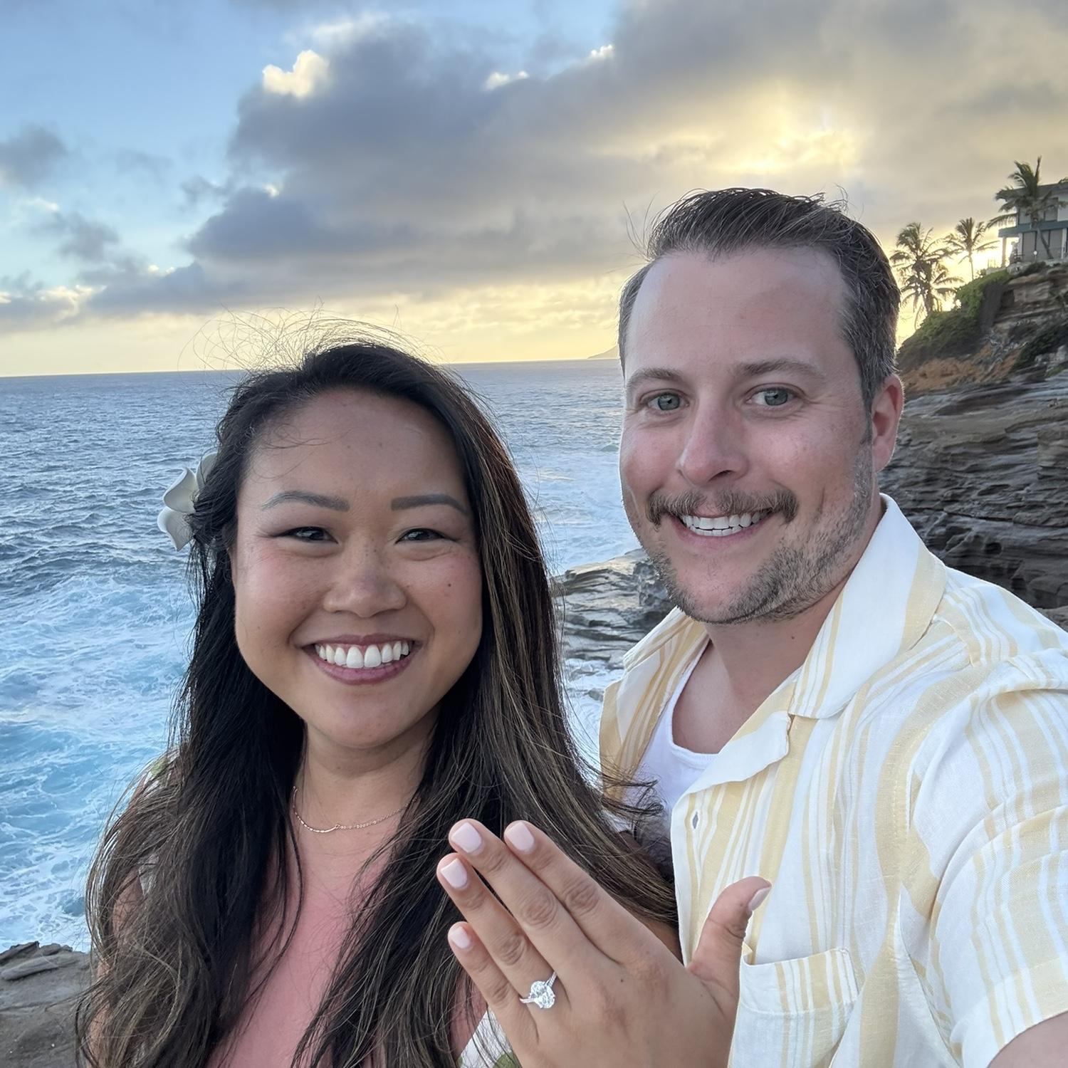 Proposal in Hawaii at Spitting Caves in 2025