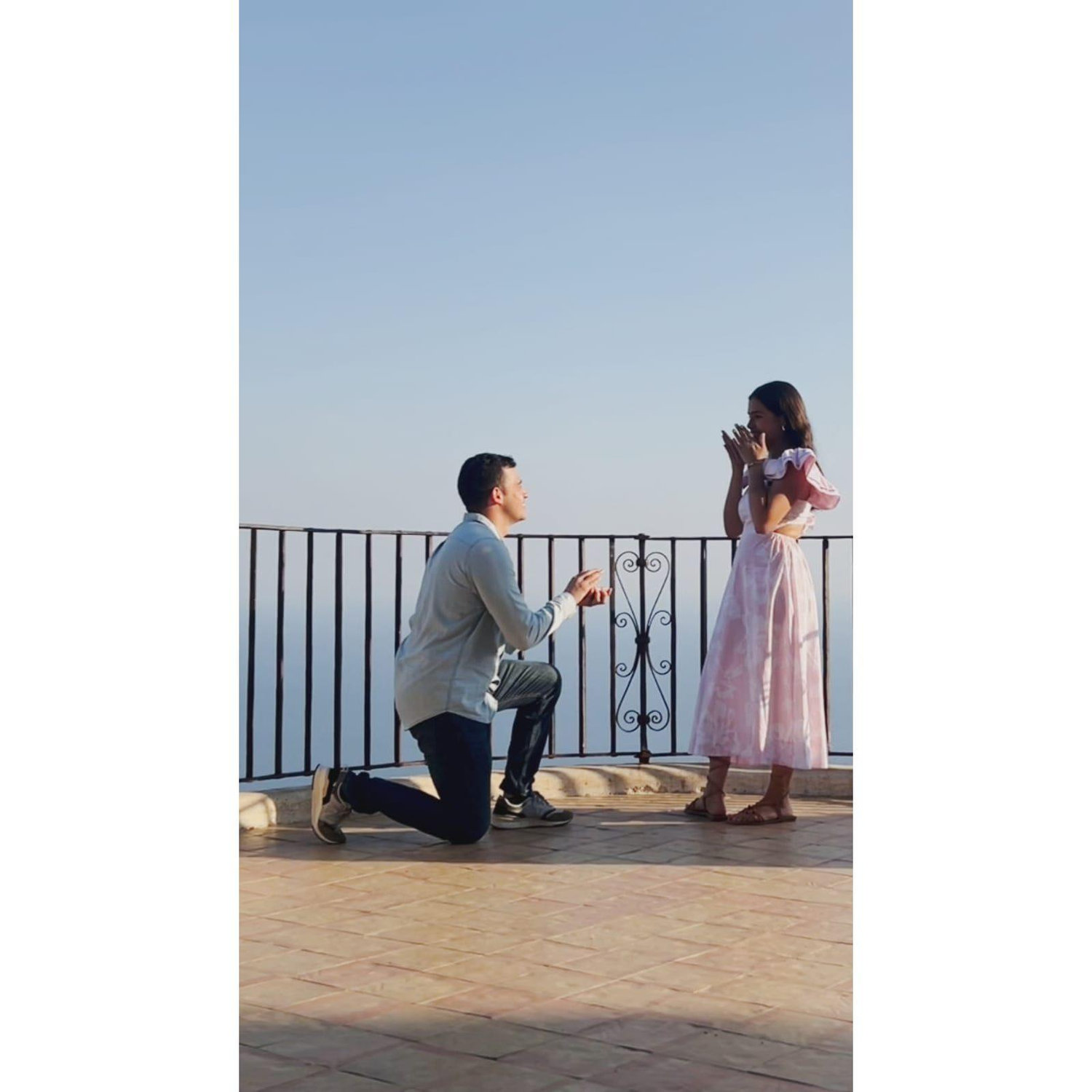 Cuando Rubén dijo sus tan preparadas palabras: "Anillo, te quieres casar con Sarah?"