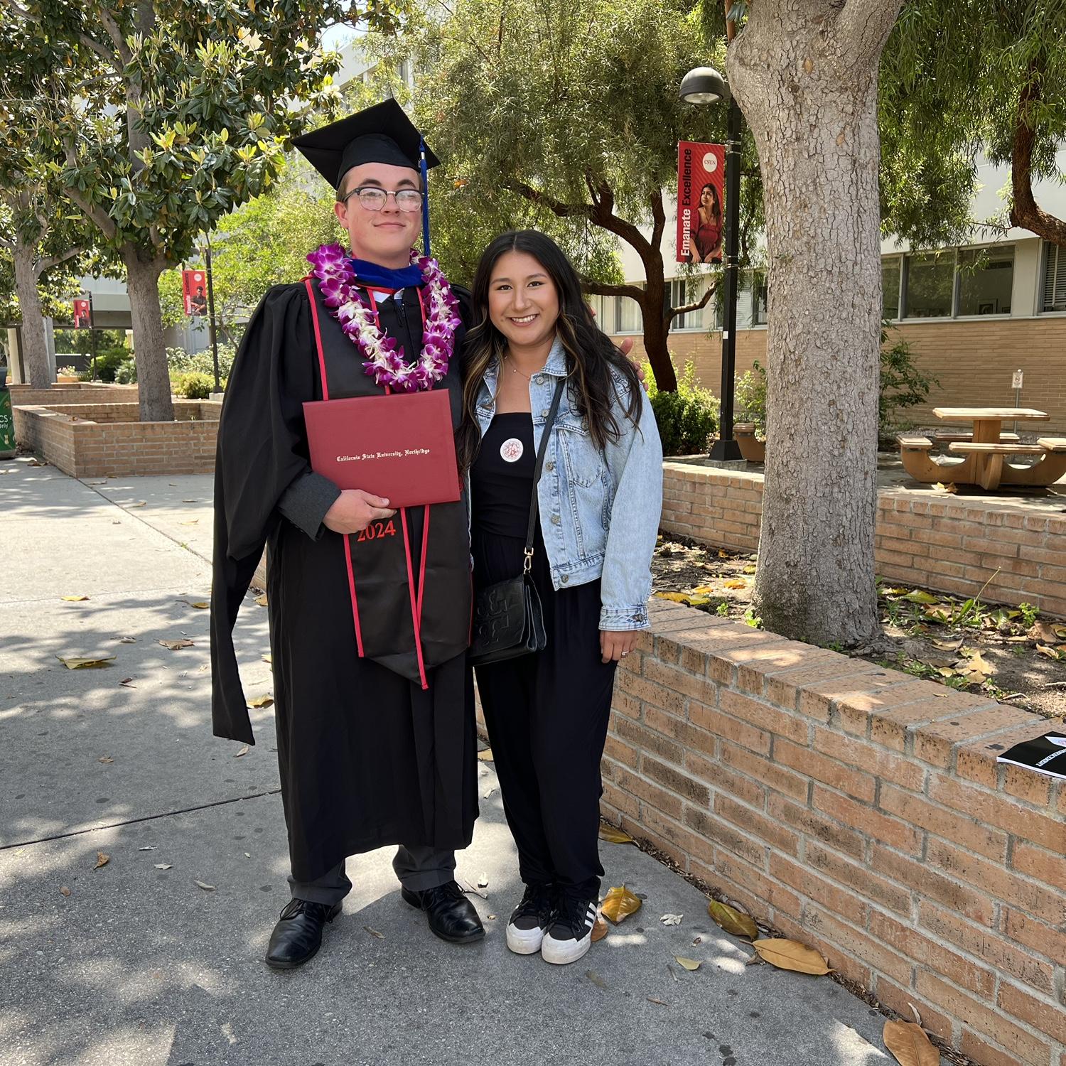 At Ian’s graduation for his Master’s Degree!