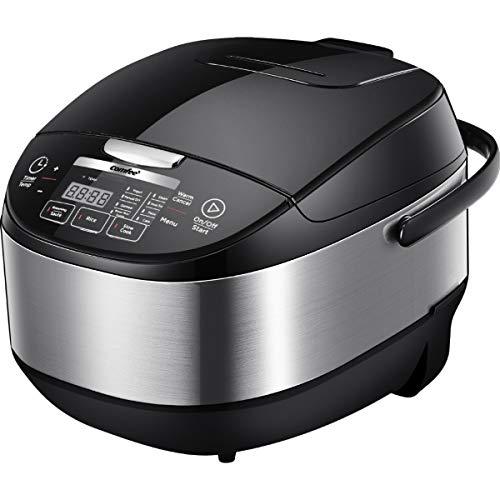 COMFEE' 20 cups Cooked (5.2Qt) Asian Style Programmable All-in-1 Multi Cooker, Rice Cooker, Slow cooker, Steamer, Sauté, Yogurt maker, Stewpot with 24 Hours Delay Timer and Auto Keep Warm Functions