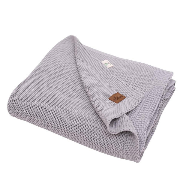 Dalisa 100% Organic Turkish Cotton Throw Blanket Harbor Mist GOTS Certified, Cozy, with Reusable Cotton Gift Bag Perfect for Couch, Bed, and Home Decor Boho Vintage Knit Alina