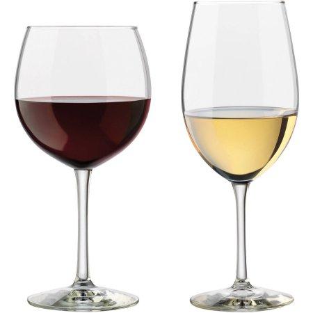 Libbey Vineyard Assorted Clear Wine Glasses, Set of 12