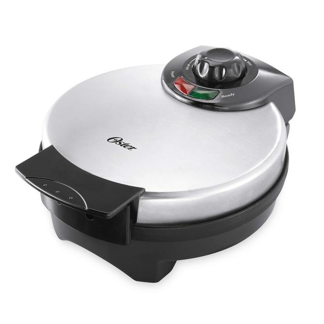 Oster Belgian Waffle Maker, Stainless Steel (CKSTWF2000) 10 Inch