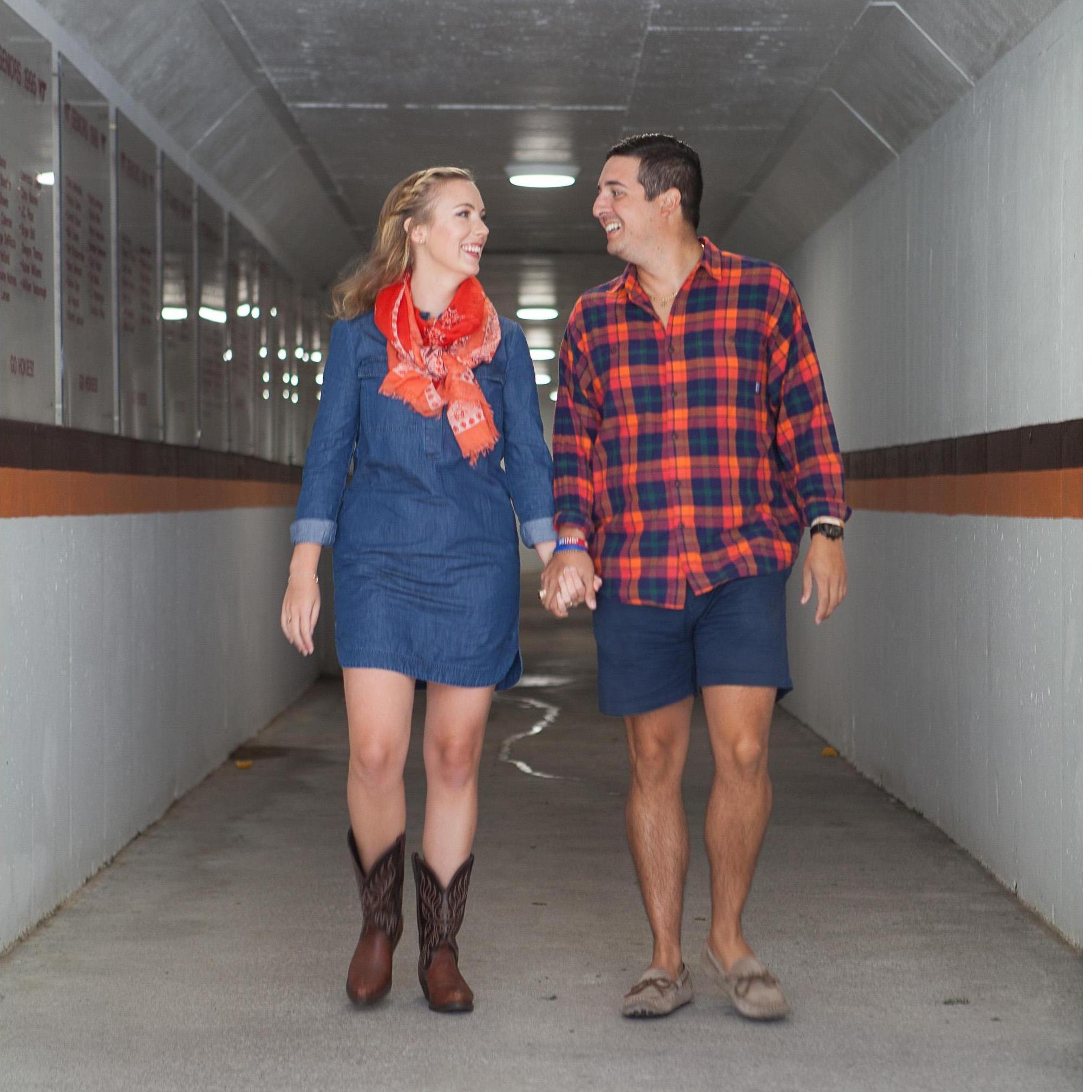 Engagement photo shoot at Virginia Tech