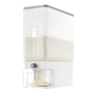Lifewit Rice Dispenser 25 Lbs(11.3kg), Rice Storage Container Sealed Moisture Proof with Measuring Cup for Kitchen Pantry Household, BPA-Free, 1 Pack Clear