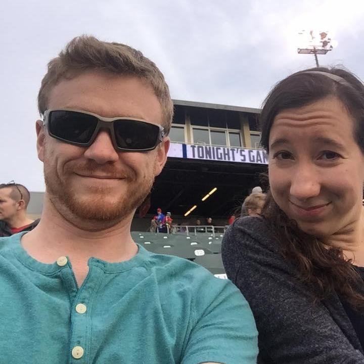 One of our frequent weekend activities - catching a baseball game