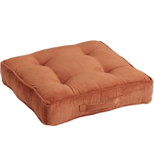 Tufted Corduroy Gusseted Floor Cushion