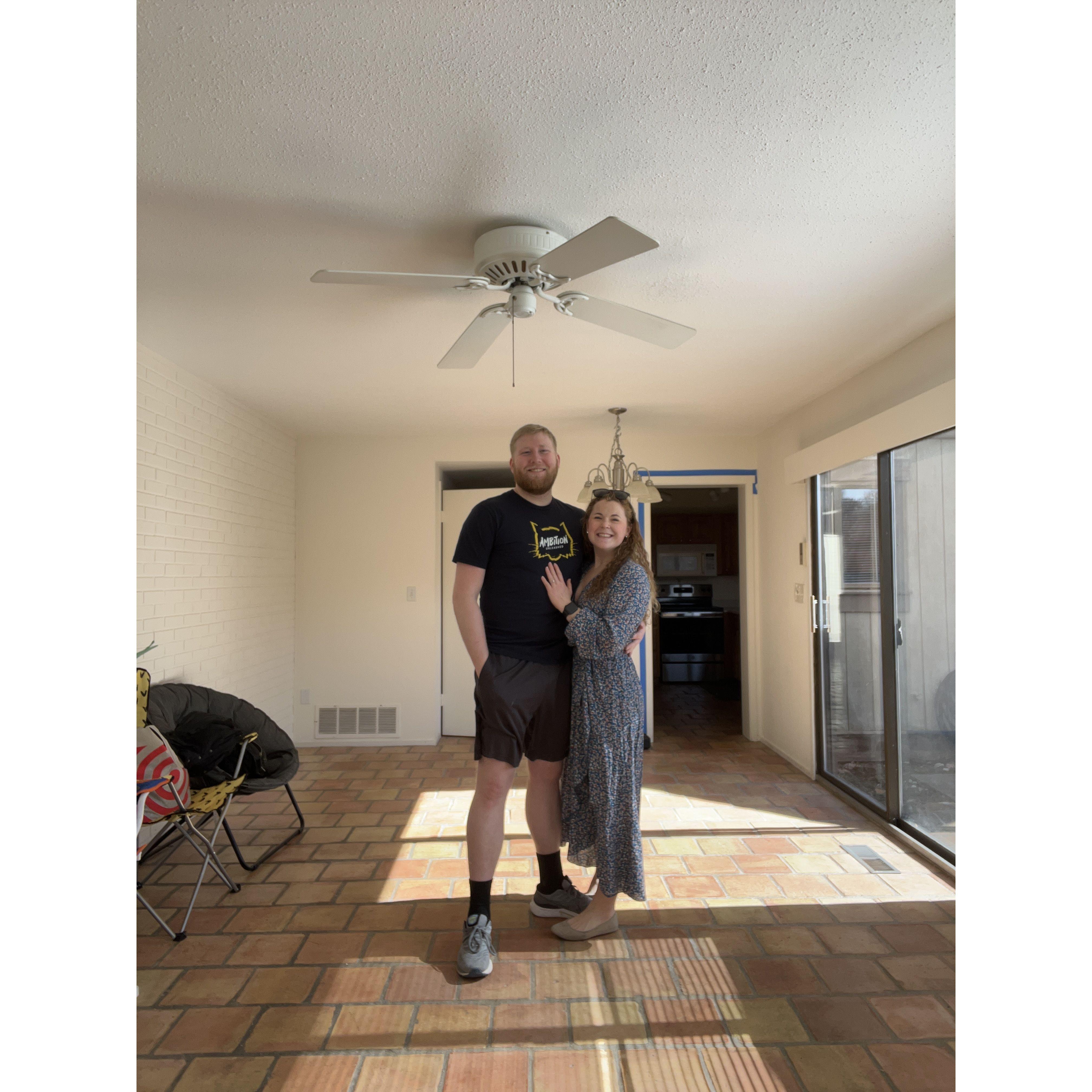 This was when we first bought our place, before any renovations or decorating!
