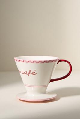 Maeve Café Violette Stoneware Pour-Over Coffee Maker