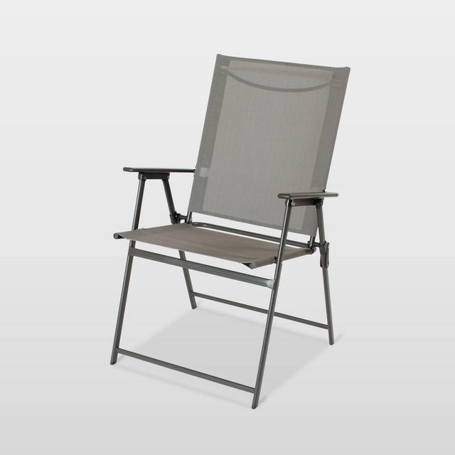 Sling Folding Patio Chair Gray - Room Essentials™