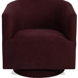 Blair Burgundy Swivel Accent Chair