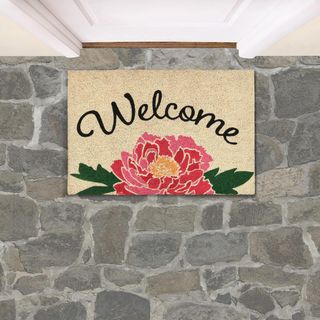 Peony Welcome Doormat