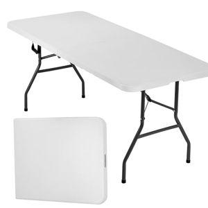 Folding Portable Foldable Table (White, 6 FT)