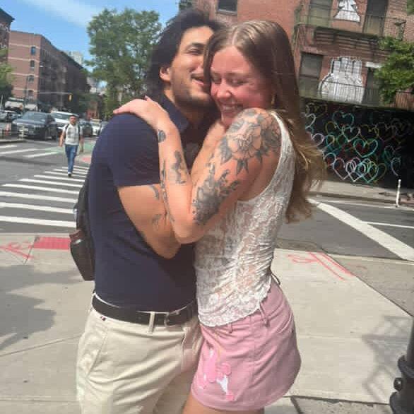 The day they got engaged, before the big question