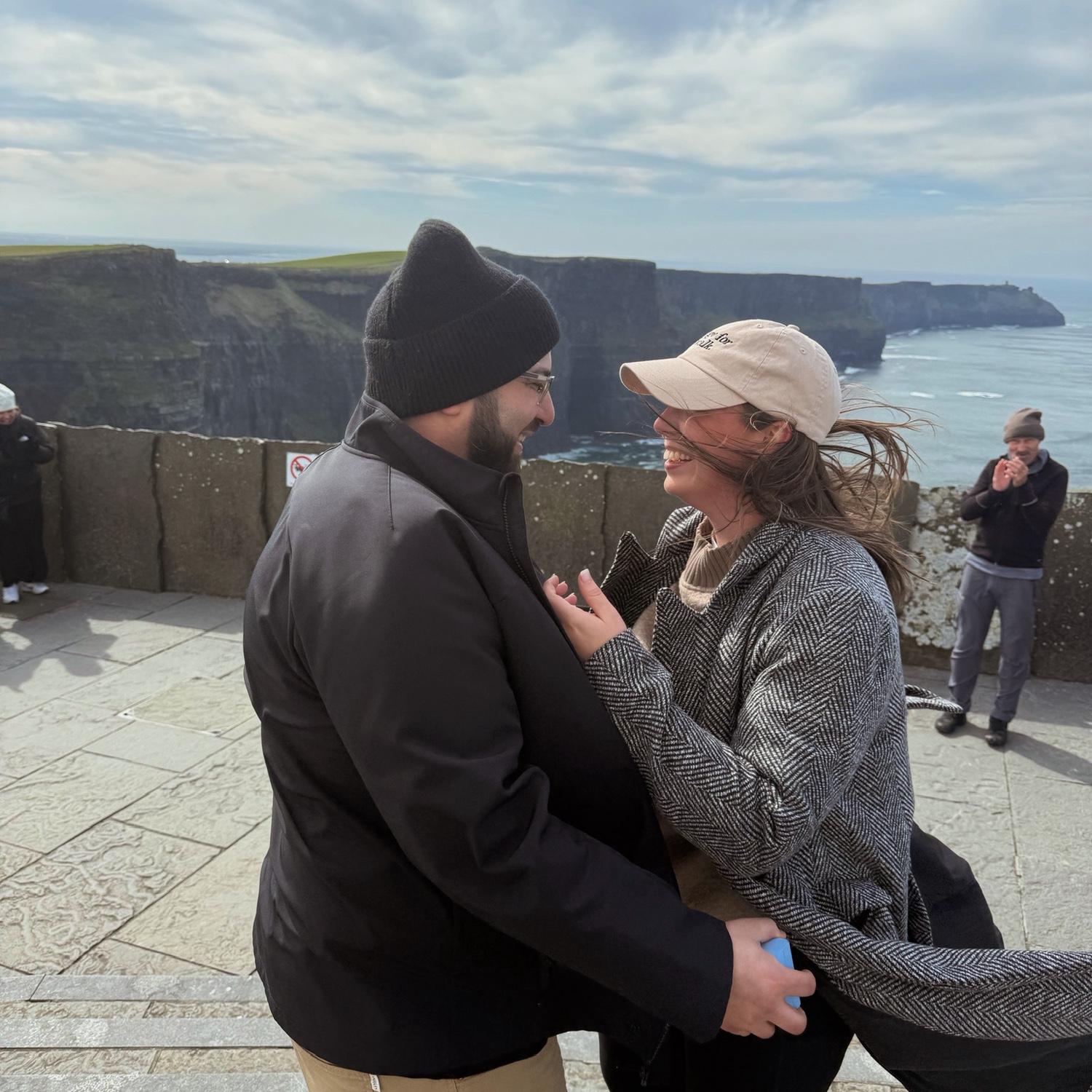 Shoutout to the random lady from South Carolina for capturing these sweet post-engagement moments