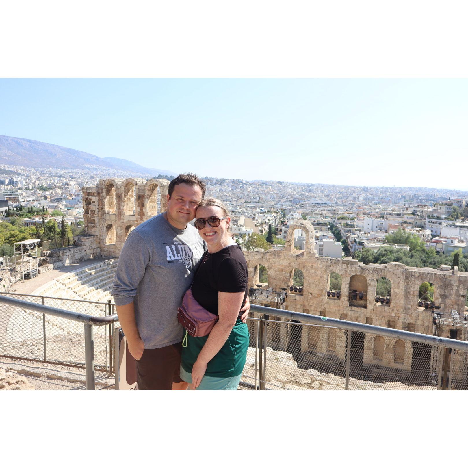 Cheesing all the way from Greece (Popa was smiling:) )