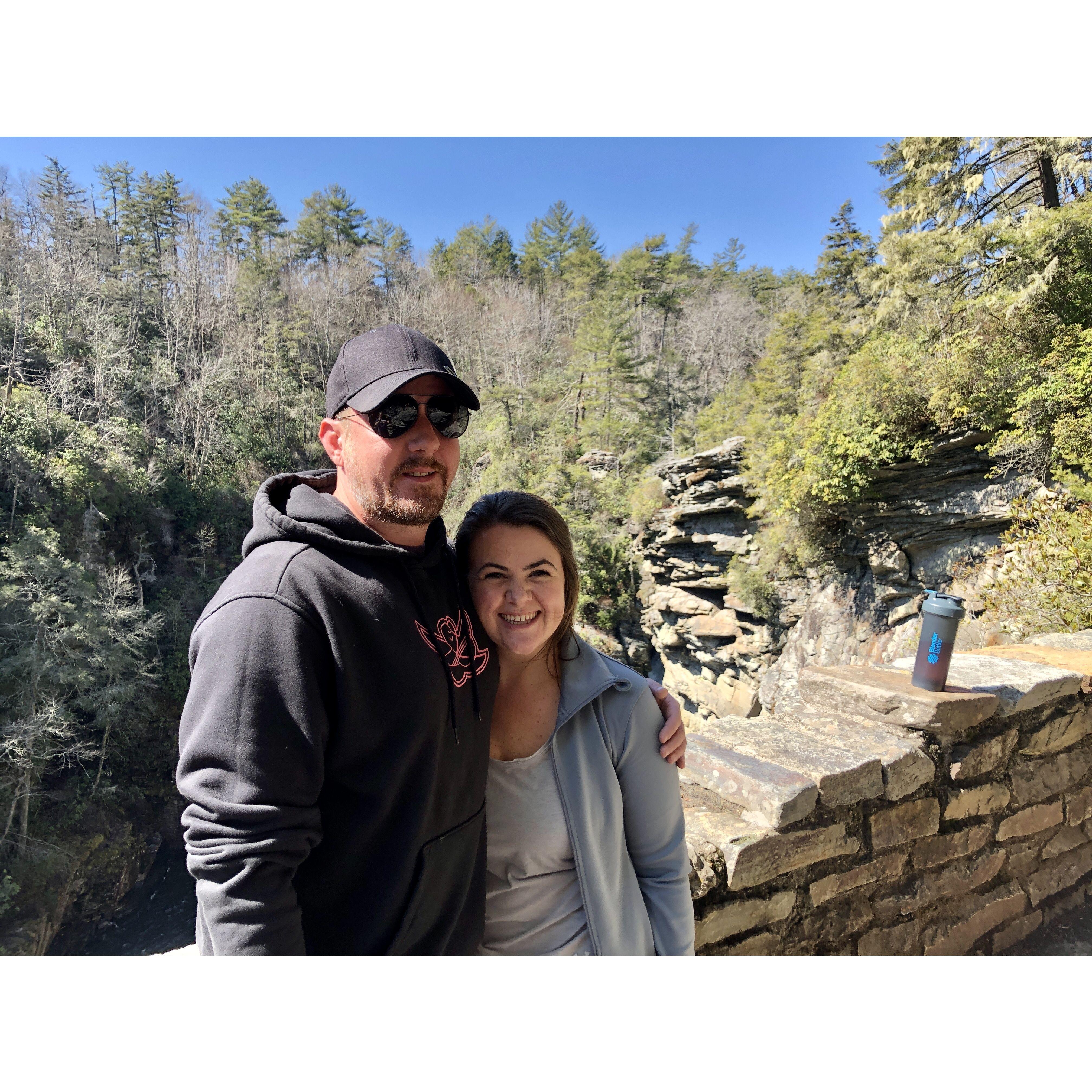 Our first hiking trip together, to Linville Falls!