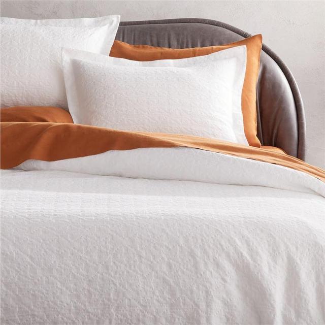 Naoki White Full/Queen Duvet Cover