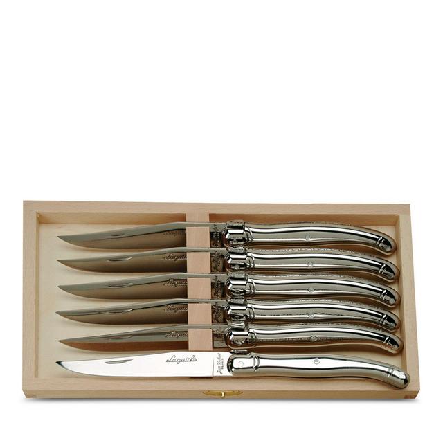 Laguiole Jean Dubost Stainless Steel Knives in a Box, Set of 6