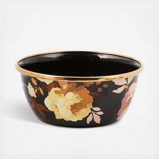 Wild Rose Brown Stainless Steel Pinch Bowl
