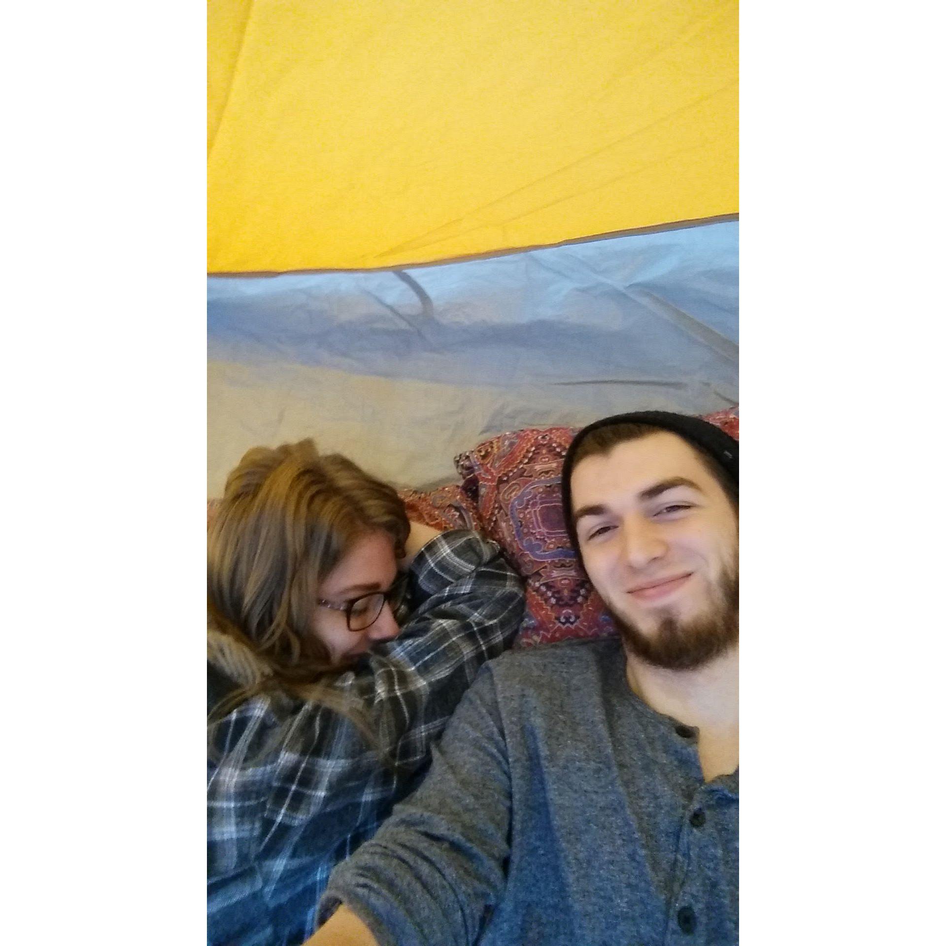 Our first camping trip together