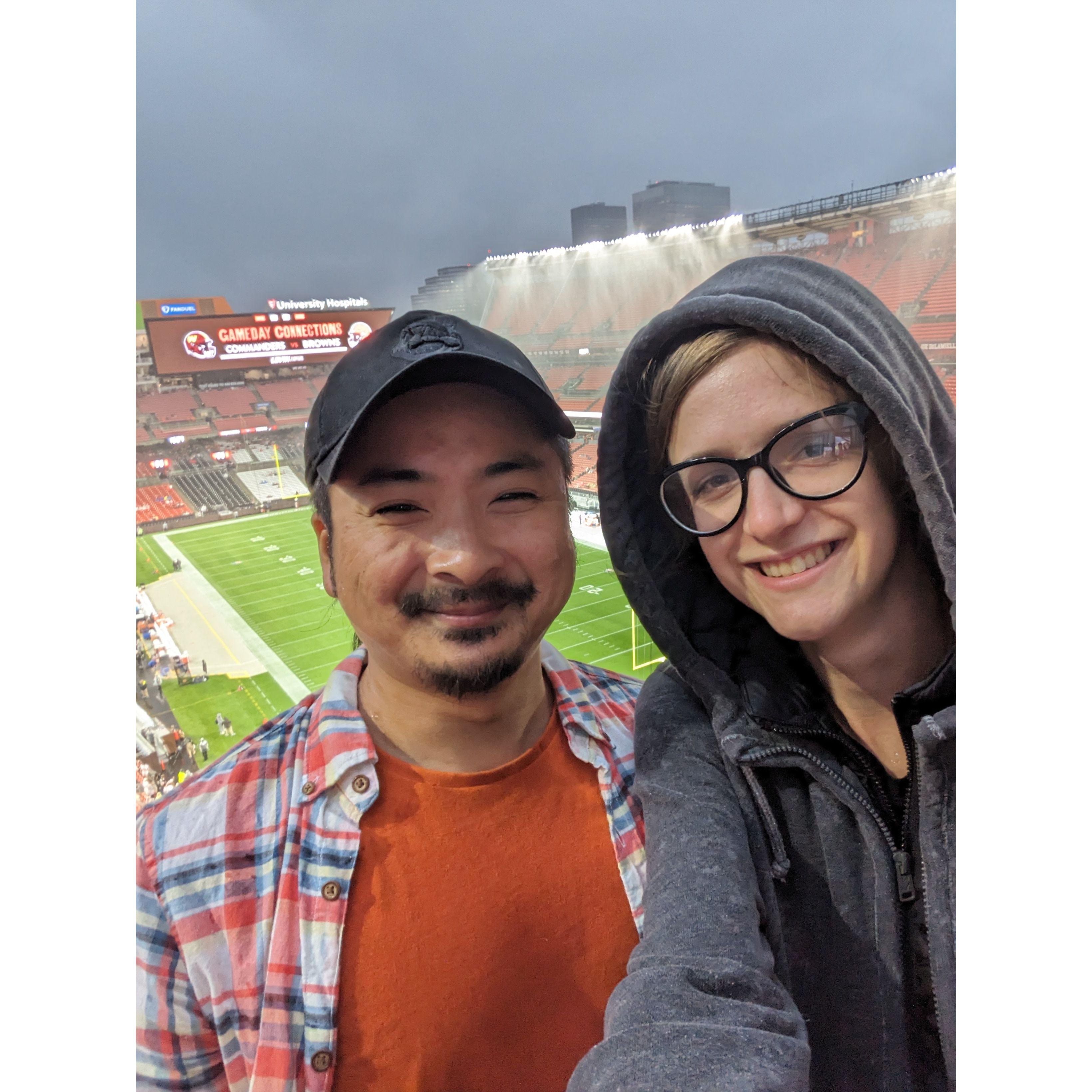 Rose's first Browns' game