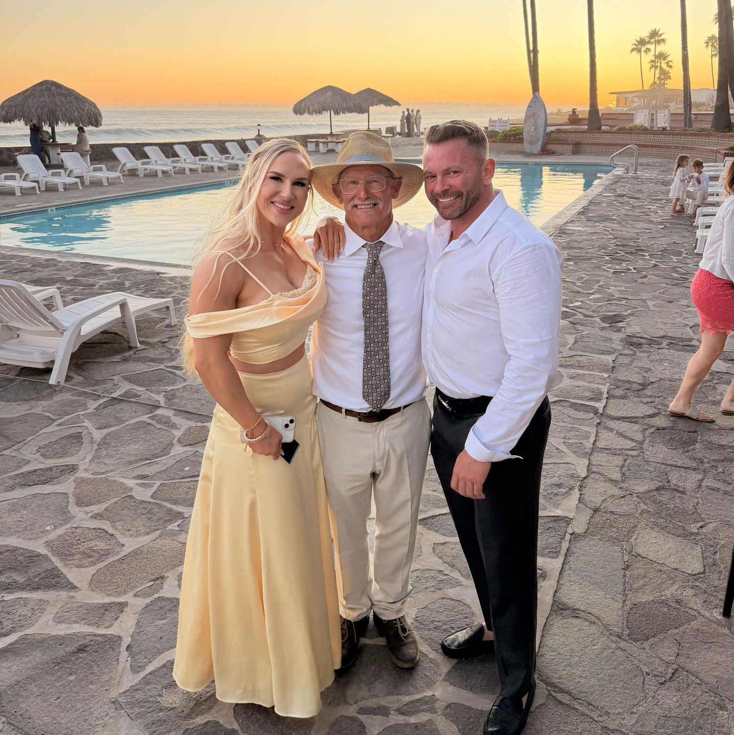 Celebrating with Brew at the Theron wedding in Baja!