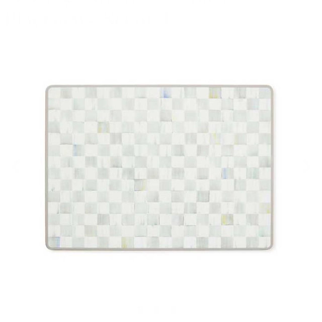 Mackenzie Childs Sterling Check Placemats Set of 4