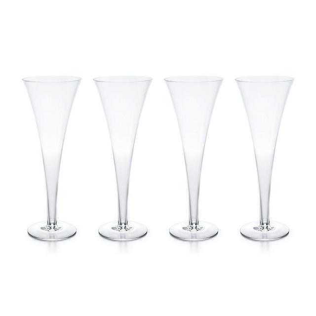 Trumpet Champagne Flutes in Crystal Glass