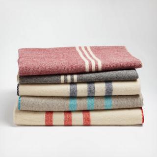 Striped Wool Organic Blanket