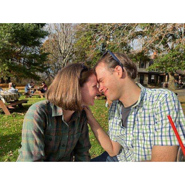 A sweet moment caught by Aunt Joan at the winery.