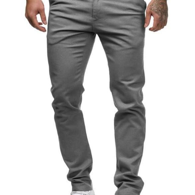 HUNGSON Mens Chinos Slim Fit Stretch Flat-Front Skinny Dress Pants