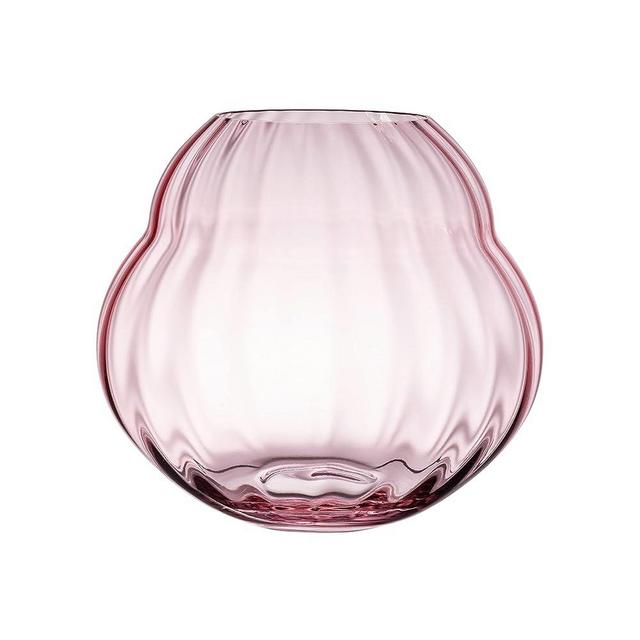 Villeroy & Boch - Rose Garden Home Vase/Hurricane Lamp, 17 cm, Crystal Glass, Pink, Capacity 2,750 ml