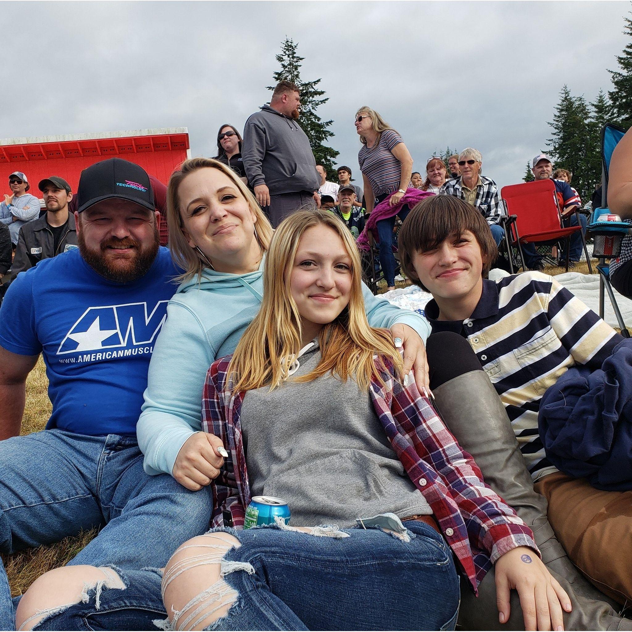 Our first 4th of July demo derby in Forks, with 2 of the kids 2019