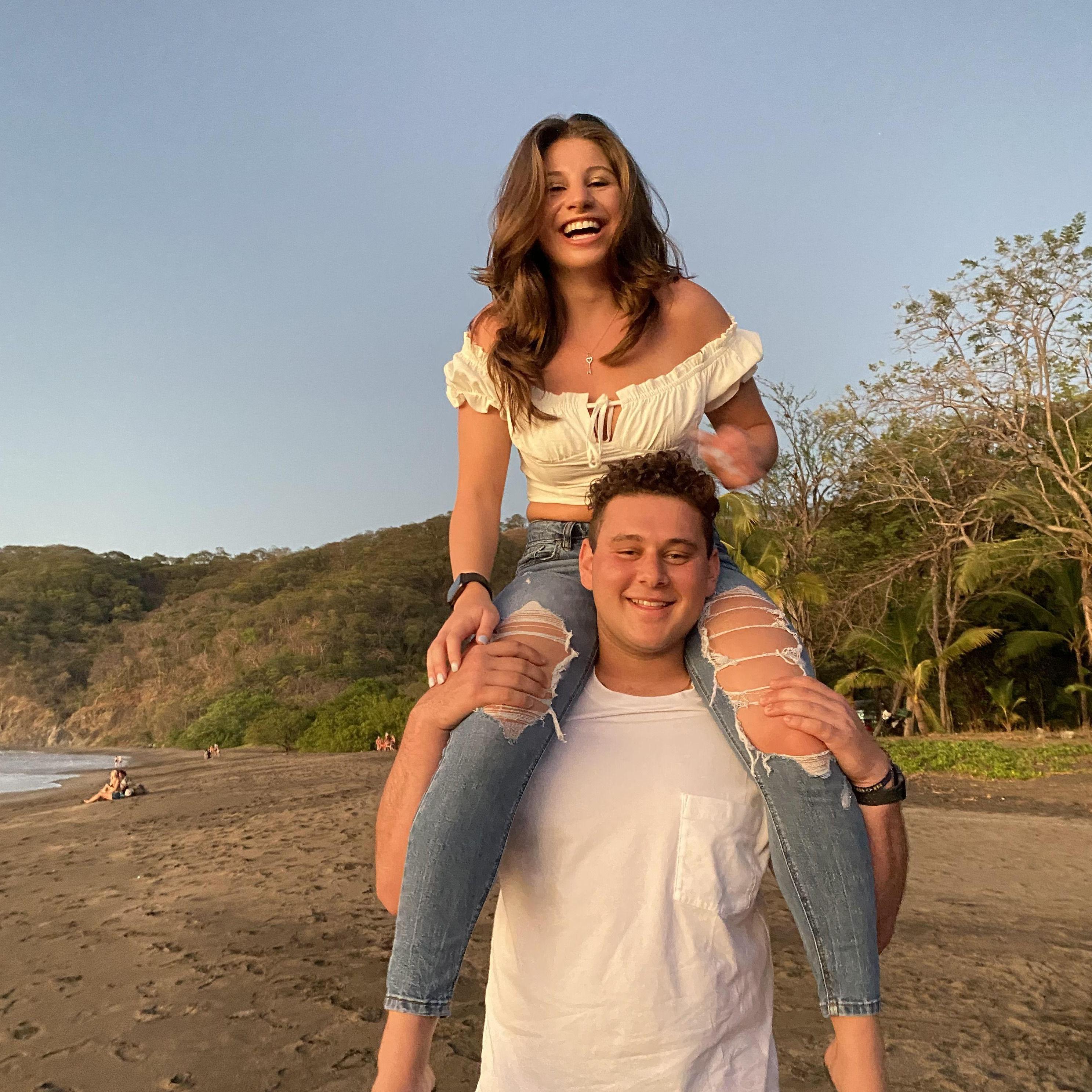 The start of our love story in Costa Rica (and one of our favorite pictures of us!)