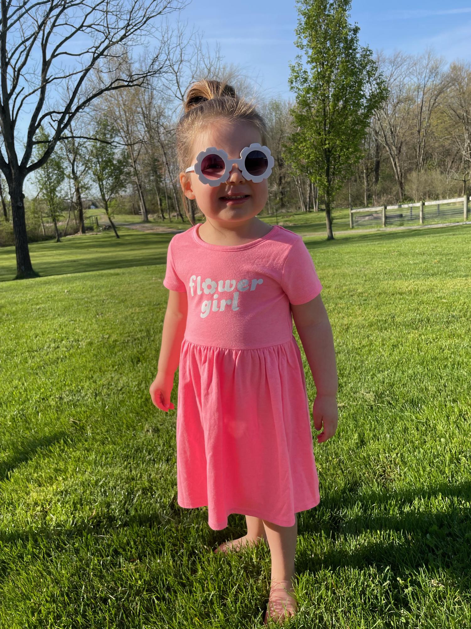 Happiest Flower Girl under the sun!