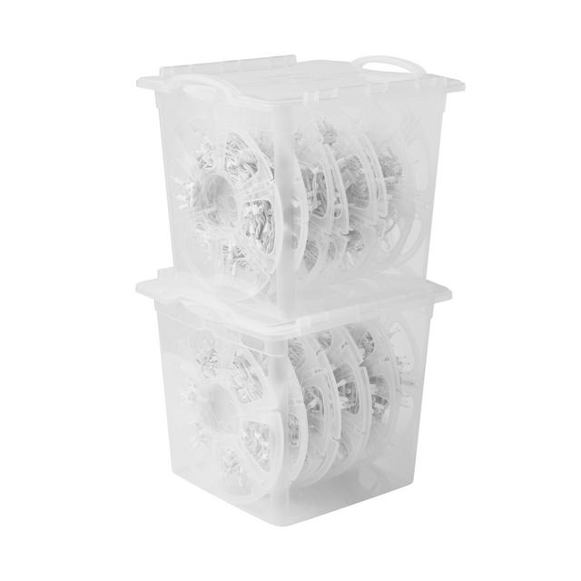 The Home Edit Light Organizer with Hinged Lid, Clear, 2 Pack