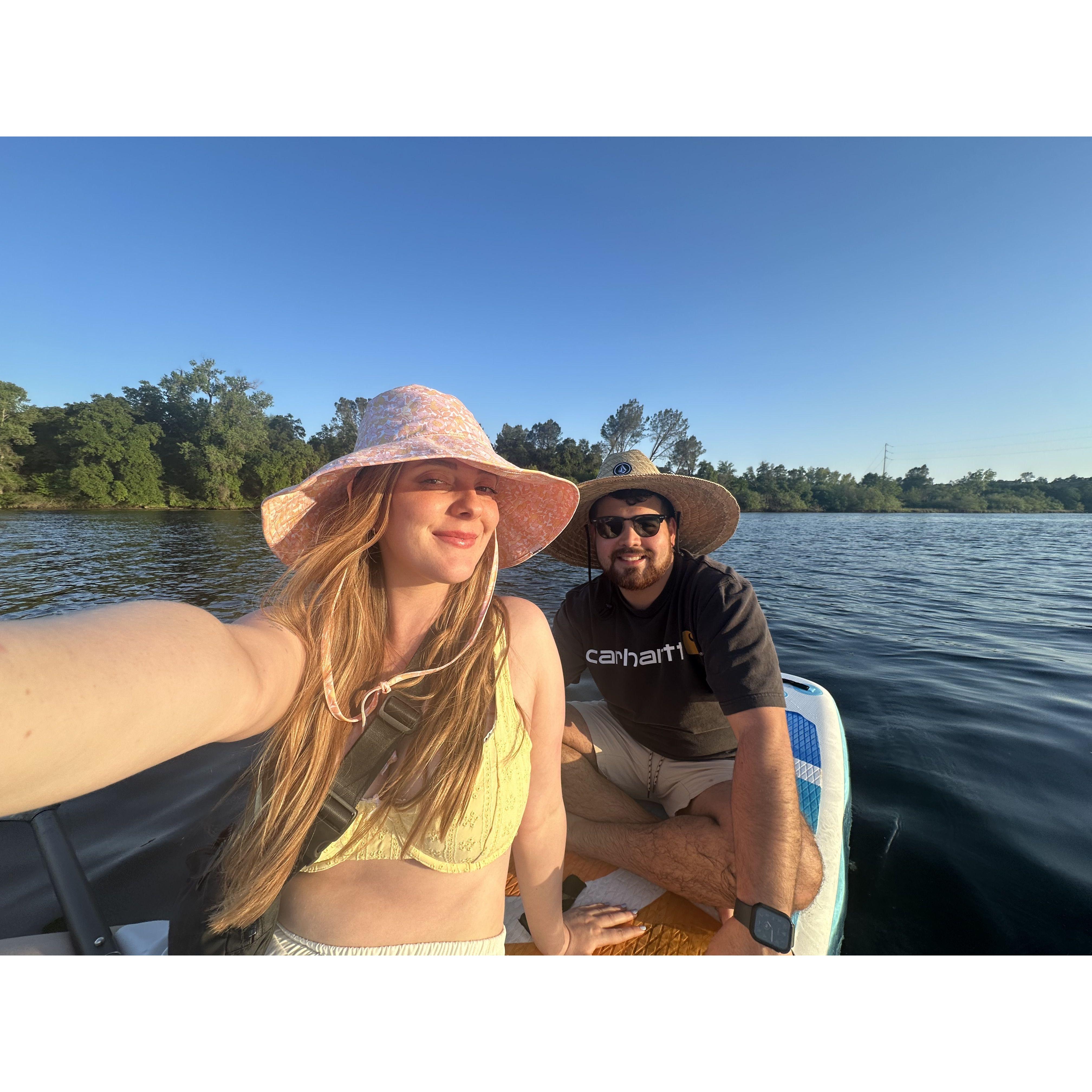 First paddle boarding of the season!
