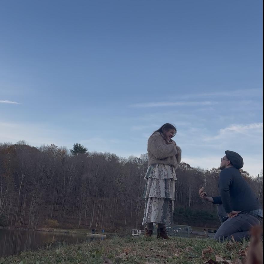 He asked, she said yes!