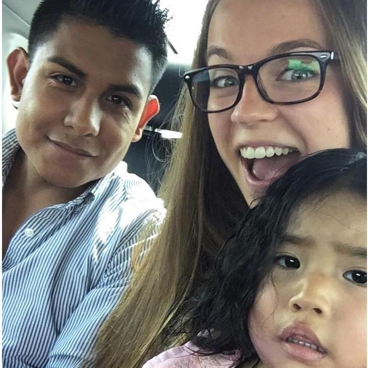 On our way to the Mexican Independence Day Festival (with our little buddy Natasha who is not our own child)