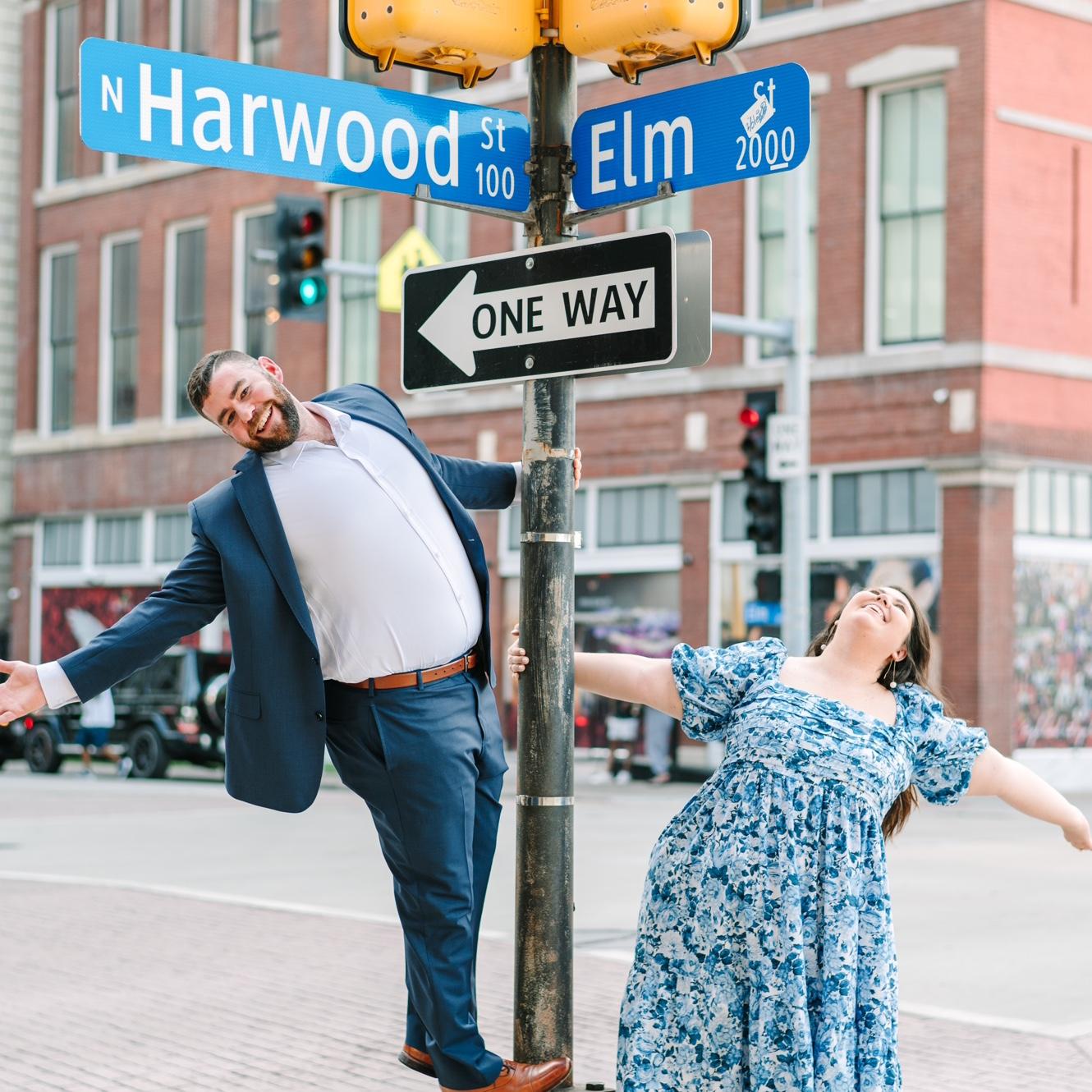 One of our favorite fun shots from our engagement photo session!