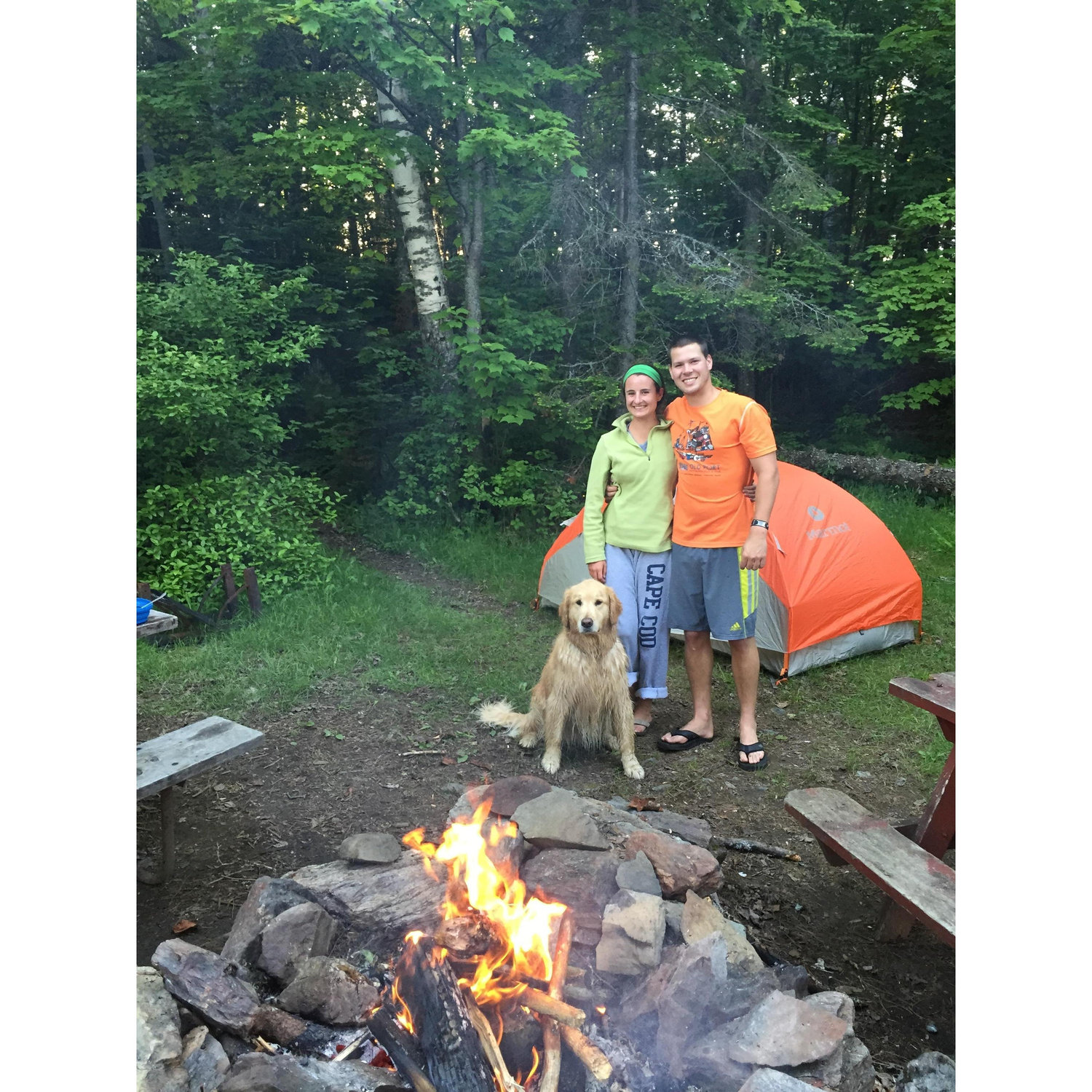 Kayak camping in Rangeley, ME