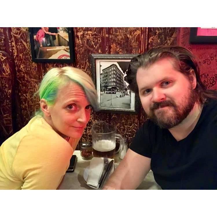 At John's of Bleecker, site of our very first date!