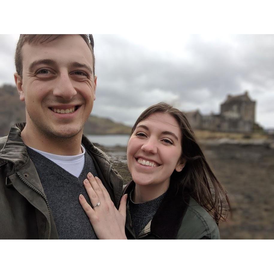The day after the proposal - Eilean Donan Castle!
