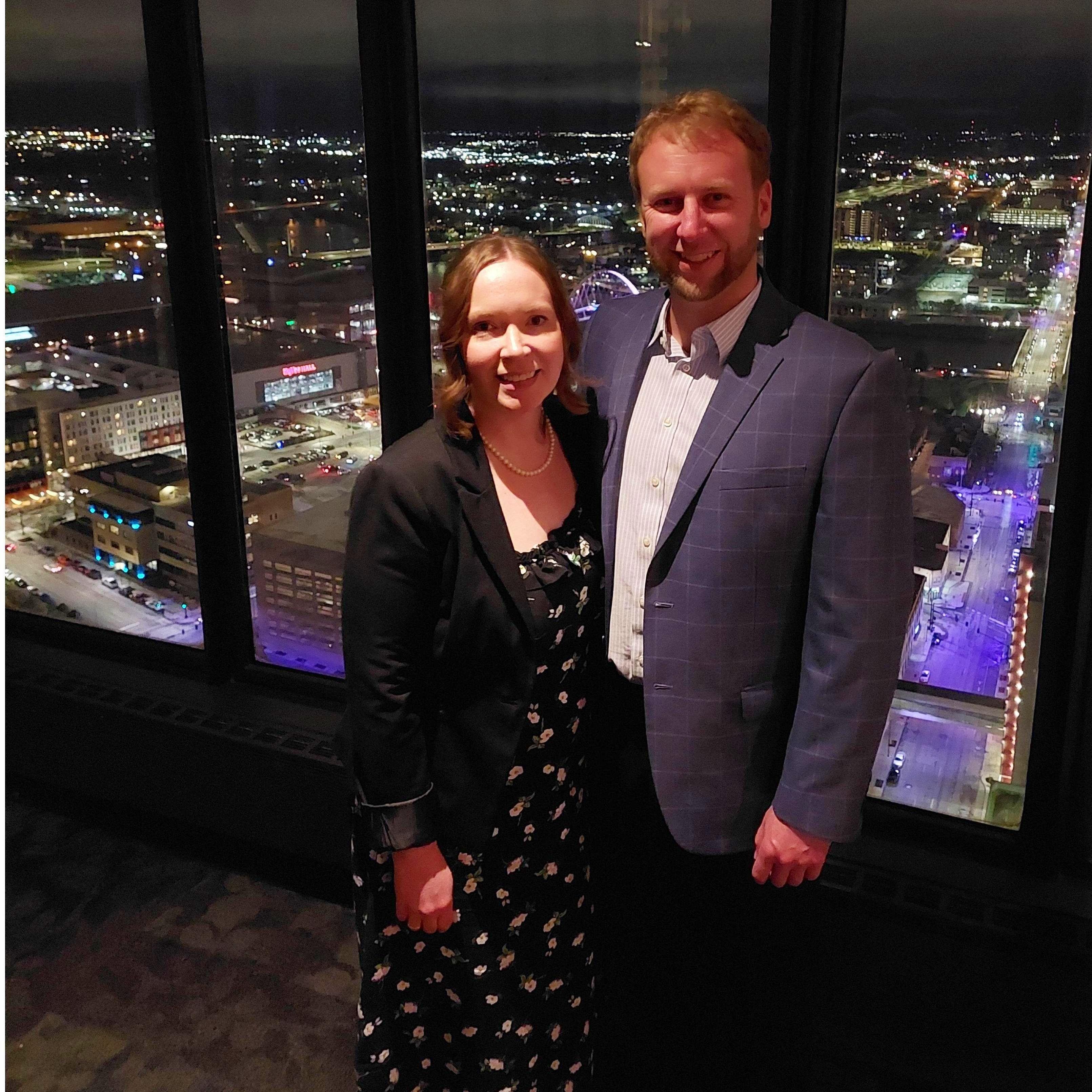 Celebrating Garrett's Dad, John's retirement in Des Moines